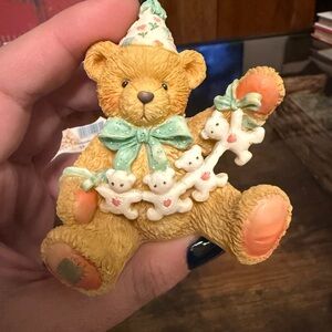 Cherished Teddies “Unfolding Happy Wishes Four You” Age 4 Bear Figurine